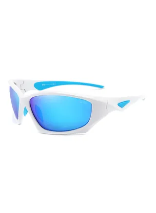 Sports Polarized Sunglasses UV Protection Wrap Around Shades for Men Women 