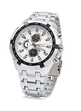Men's Water Resistant Stainless Steel Analog Watch 8023 