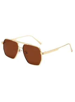 Trendy Metal Frame Polarized Sunglasses for Women and Men High-Definition UV400 Lenses High-Quality Materials Exclusive Design Outdoor Fashion Accessory Gift Package Included 
