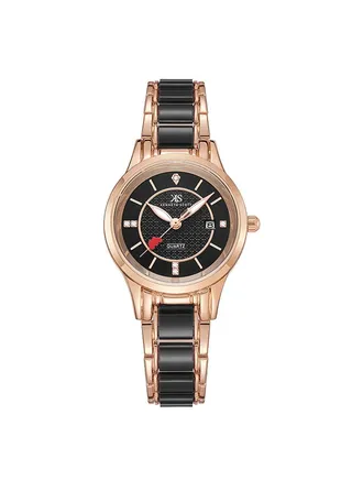 Kenneth Scott Women's Black Dial Analog Watch - K23517-RCBB 