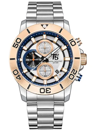 T5 Men's Chronograph Stainless Steel Watch 