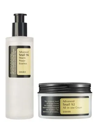 Advanced Snail 96 Mucin Power Essence and Snail 92 All in One Cream SET Multicolour 100grams 