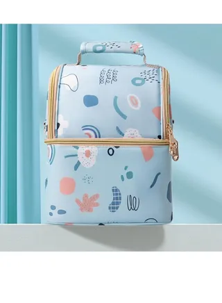 Breastmilk Cooler Bag, Backpack with Cooler, Waterproof and Durable Material Travel Diaper Bag 