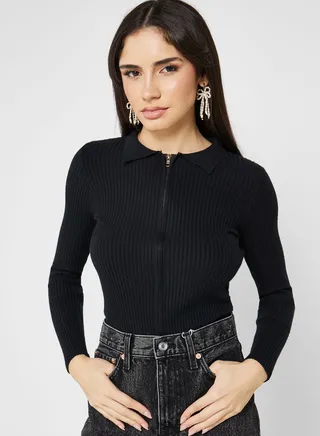 Zip Front Cardigan