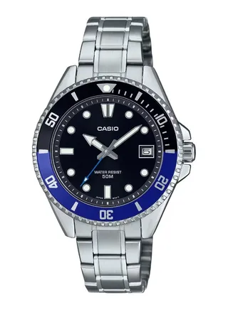 Standard Water Resistant Stainless Steel Band Watch MDV-10D-1A2V 