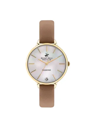 Women's Analog Round Shape Leather Wrist Watch BP3306X.125 - 35 mm 