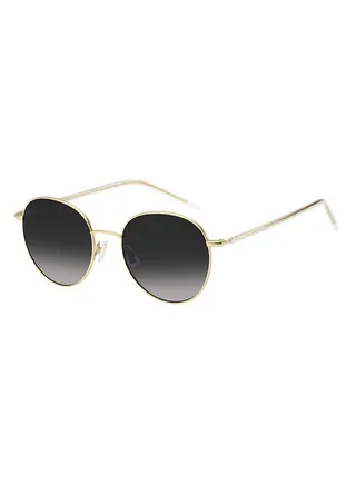 Women's UV Protection Round Sunglasses - Boss 1395/S Rose Gold 53 - Lens Size 53 Mm 