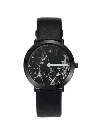 Unisex Analog Round Shape Leather Wrist Watch KKU8-12 - 40 Mm 
