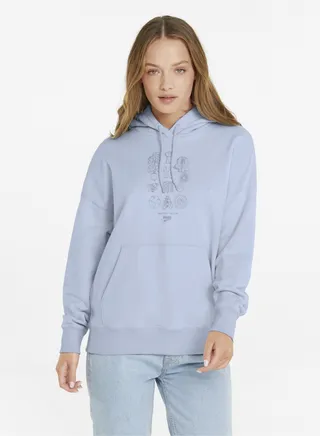 DOWNTOWN Womens Relaxed Hoodie 