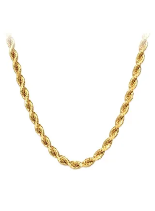 22 Karat Real Gold Chain Rope 18 inches 