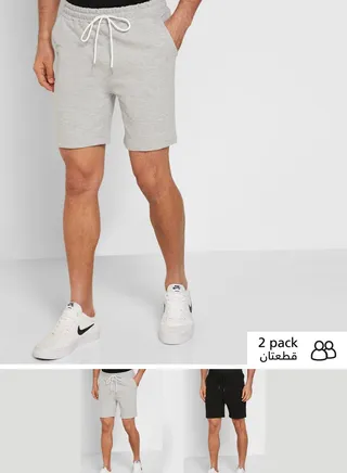 2 Pack Essential Lounge Shorts