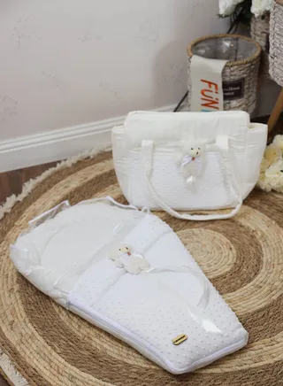 Newborn meds with portable diaper storage bag 