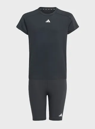 3 Stripes Kids Train T-Shirt Set 