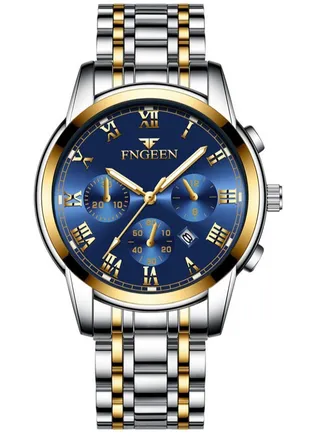 Roman Numeral Stainless Steel Luminous Quartz Wrist Watch For Men 
