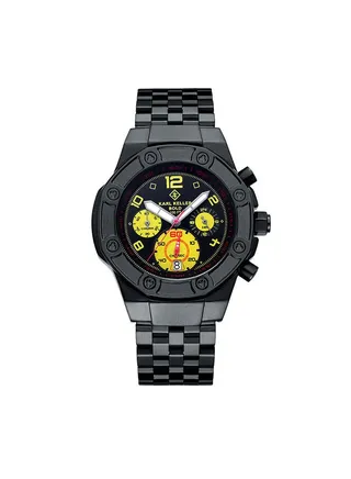 Men's Chronograph Square Shape Stainless Steel Wrist Watch KKNV1202 - 46 Mm 