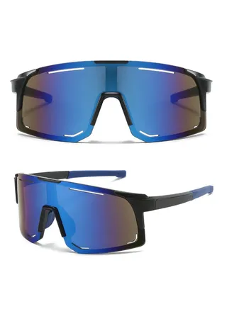 Trendy Men's Sunglasses, Stylish Shades with UV & Polarized for Sports, Fashionable Eyewear in Dubai, Goggles for Blocking, Retro Square Cycling Sunglass with Blue Lens - Latest in Fashion Online UAE 