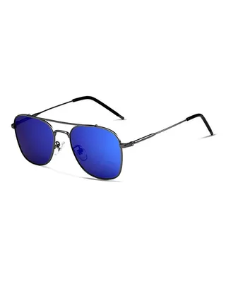 Women's Full Rim Polarized Aviator Sunglasses - Lens Size: 53 mm 