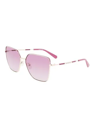 Women's Full Rim Metal Modified Rectangle  Jeans Sunglasses  CKJ21217S-717-5915 
