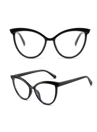Blue Light Blocking Optical Eyeglasses - Stylish Oversized Frames, Clear Lens, Polarized. Top-rated Bluelight Protection for Reading, Work, & Screen Time. Vintage-Inspired, Lightweight Design. 