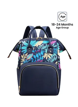 Large Capacity Water Proof Printed Mommy Portable Diaper Bag Maternity Backpack 