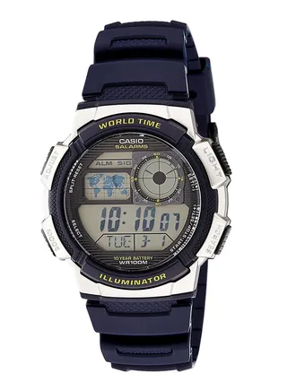 Men's Resin Digital Quartz Watch AE-1000W-2AVDF - 40 mm - Blue 