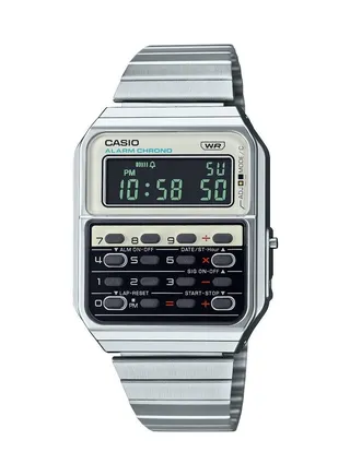 Digital Calculator Stainless Steel Watch CA-500WE-7DF 