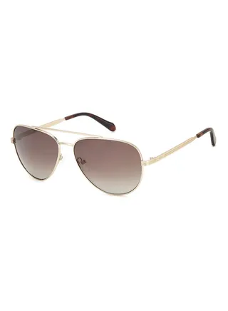 Men's UV Protection Pilot Sunglasses - Fos 3144/G/S Mt Gd 60 - Lens Size: 60 Mm 