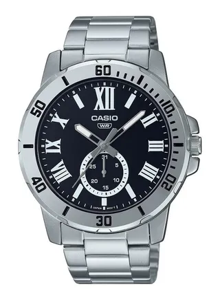 Stainless Steel Analog Wrist Watch MTP-VD200D-1BUDF 