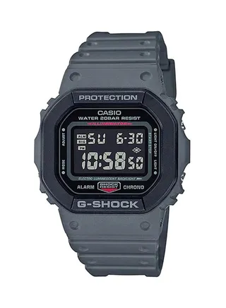 Octagon Shape Resin Band Digital Wrist Watch 44 mm - Grey - DW-5610SU-8DR 