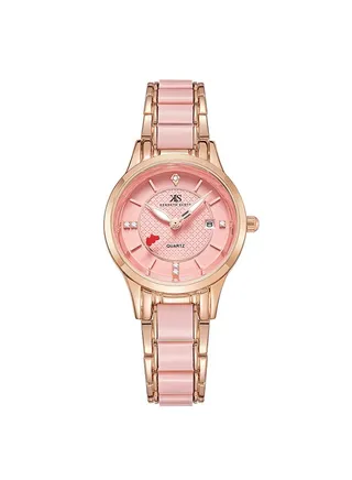 Kenneth Scott Women's Pink Dial Analog Watch - K23517-RCPP 