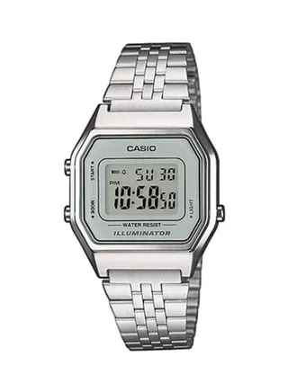 Women's Youth Water Resistant Digital Watch LA680WA-7DF - 29 mm - Silver 