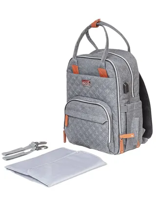 Nutra Diaper Backpack - Grey 