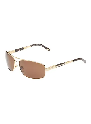 Men's UV Protection Rectangular Sunglasses - Lens Size: 63 mm 
