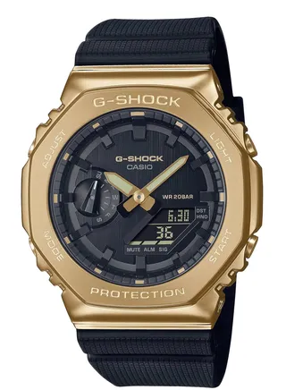 Water Resistant Analog-Digital Rubber Band Watch GM-2100G-1A9 