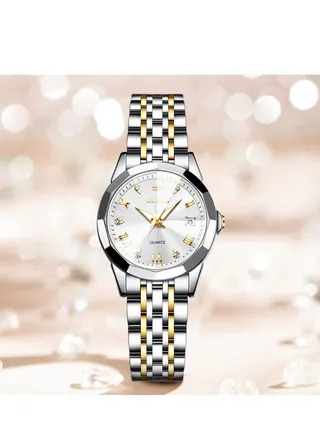 Top Brand Women's Watches Elegant Rhombus Mirror Original Quartz Ladies Wristwatch Stainless Steel Waterproof Luminous New 