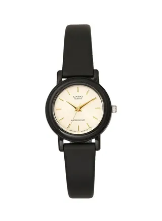 Women's Resin Quartz Analog Watch LQ-139EMV-9ALDF - 24 mm - Black 