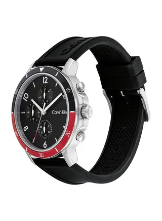 Analog Round Waterproof  Wrist Watch With Silicone Strap 25200072 