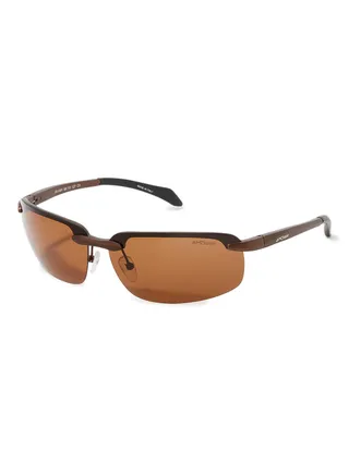 Men's UV Protection Semi-Rimless Sunglasses - Lens Size: 68 mm 