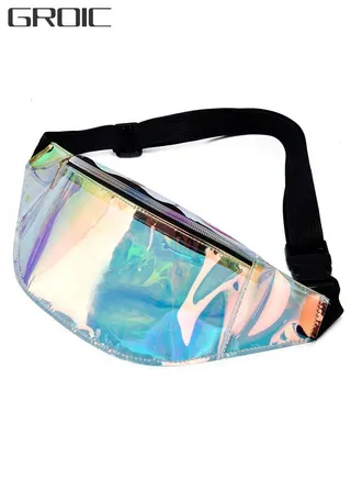 Multifunctional Waterproof Transparent Waist Bag Adjustable Strap for Work Travel Sporting Event 