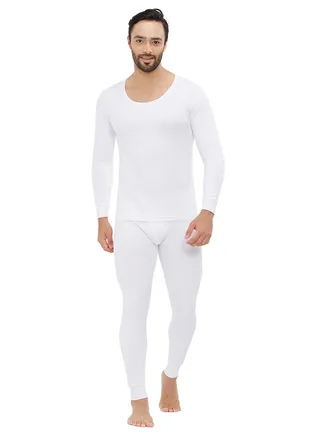 2-Piece Full Body Thermal Set White 