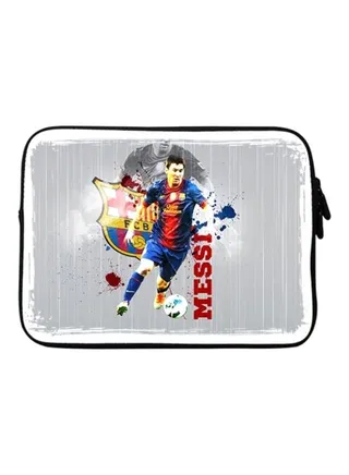 Designer Laptop Sleeve With Strap Messi's Attack 