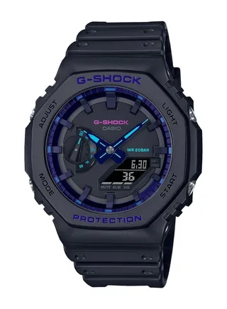 G-Shock Men's Analog-Digital Watch Black Resin Band Watch GA-2100VB-1ADR 