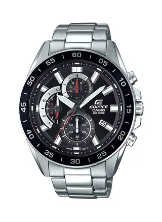 Men's Edifice Chronograph Watch EFV-550D-1AVUDF - 47 mm - Silver 