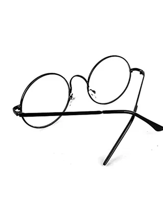 ORiTi Vintage Round Full Metal Prince sunglasses Retro Clear Lens Nerd Frames Glasses 