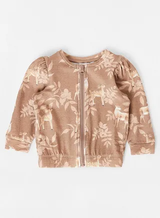 Kids Graphic Print Cardigan 