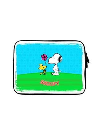 Premium Designer Sleeve With Strap For 15 Inch Laptops Snoopy 3 