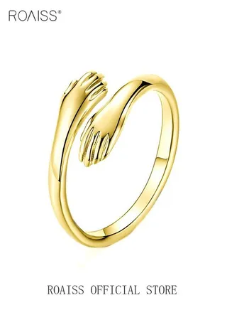 Finger Ring Hug Shape Adjustable Size for Women 