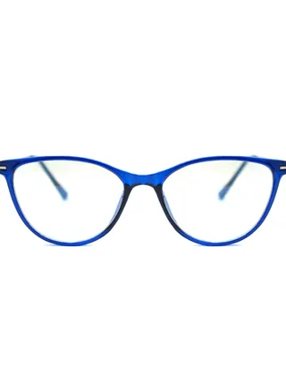 Eye Glasses 21091 C7 Blue CatEye for Women Size = 51mm 