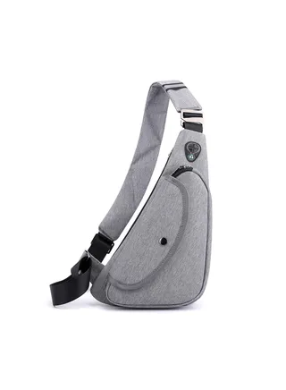 Sling Bags, Mens Shoulder Unbalance Backpacks Ultra-Light Chest Pack Multipurpose Crossbody Bags Boy Outdoor Sport Travel Gym Running Hiking Daypack Cycling Hiking Camping Outdoor Travel Bag (Gray A) 
