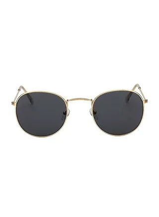 UV Protection Round Frame Sunglasses - Lens Size: 55 mm 